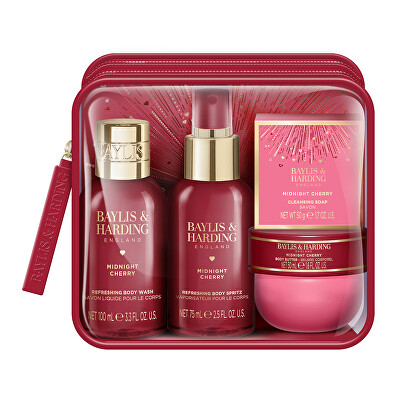 Baylis & Harding - Dárková sada Midnight Cherry 4 ks