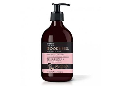 Baylis & Harding - Tekuté mýdlo na ruce Růže a muškát Goodness Natural Hand Wash 500 ml