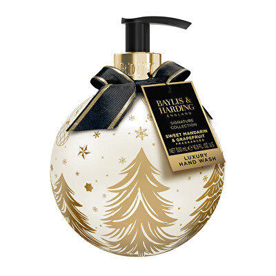 Baylis & Harding - Tekuté mýdlo ve vánoční baňce Mandarinka & Grapefruit 500 ml