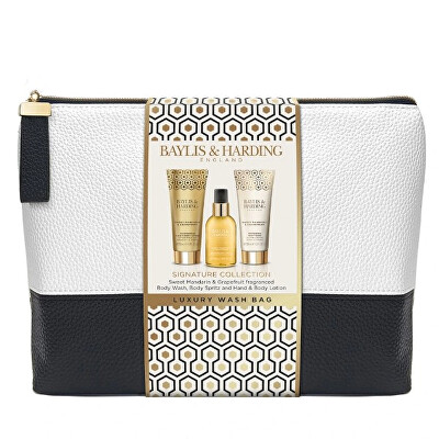 Baylis & Harding - Dárková sada tělové péče v kosmetické tašce Mandarinka & Grapefruit 3 ks
