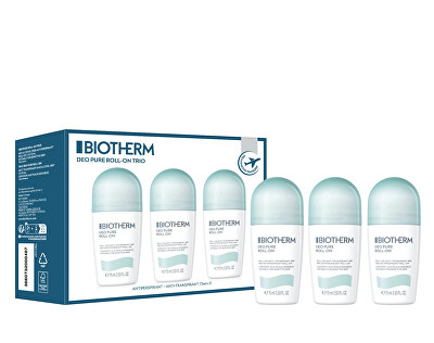Biotherm - Sada kuličkových deodorantů Deo Pure Trio Woman 3 x 75 ml