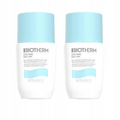 Biotherm - Súprava guľôčkových antiperspirantov Deo Pure 2 x 75 ml
