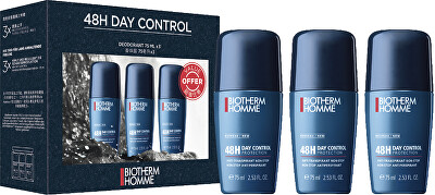 Biotherm - Sada kuličkových deodorantů 48H Day Control Trio 3 x 75 ml