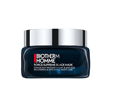 Biotherm - Öregedésgátló hatású éjszakai arcmaszk Force Supreme (Black Mask) 50 ml