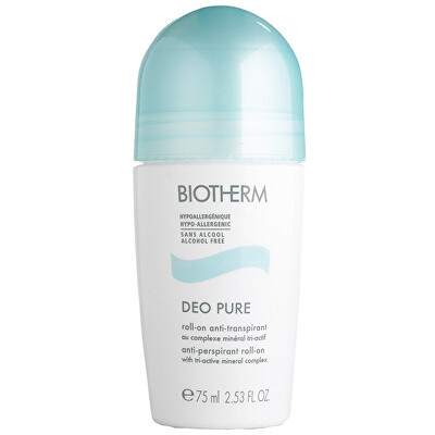 Biotherm - Kuličkový antiperspirant bez alkoholu Deo Pure (Antiperspirant Roll-on with Tri-active Mineral Complex) 75 ml
