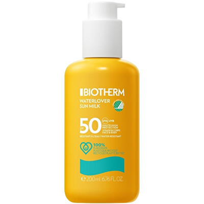 Biotherm - Mléko na opalování pro tělo a obličej SPF 50 Waterlover (Sun Milk) 200 ml