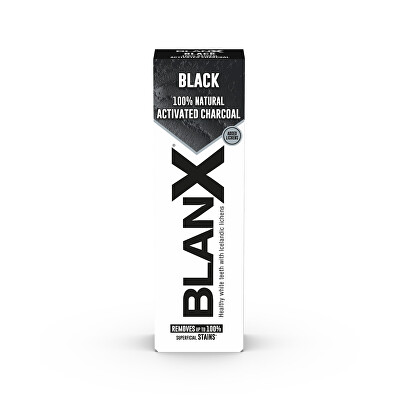 BlanX - Bieliaca zubná pasta Black 75 ml
