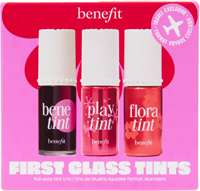 Benefit - Dárková sada tekutých barev na rty a tváře First Class Tints