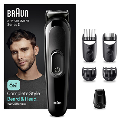 Braun - 2. JAKOST -  Zastřihovač vlasů a vousů MGK 3410 Black