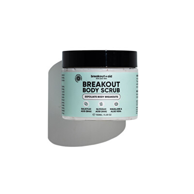 Breakout+aid - Tělový peeling na pokožku se sklonem k akné Body Scrub 150 ml