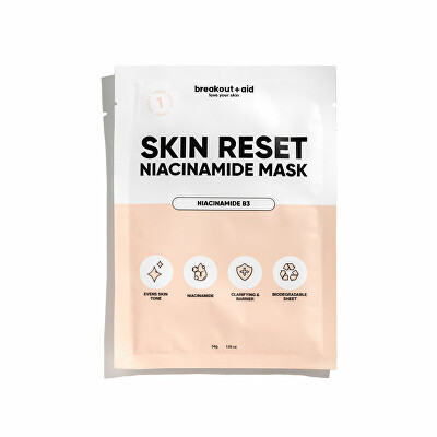 Breakout+aid - Zklidňující maska s niacinamidem Niacinamide Mask 34 g