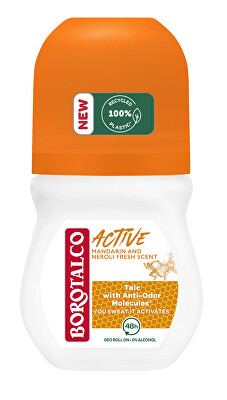 Borotalco - Kuličkový deodorant mandarinka a neroli Active (Deo Roll-On) 50 ml