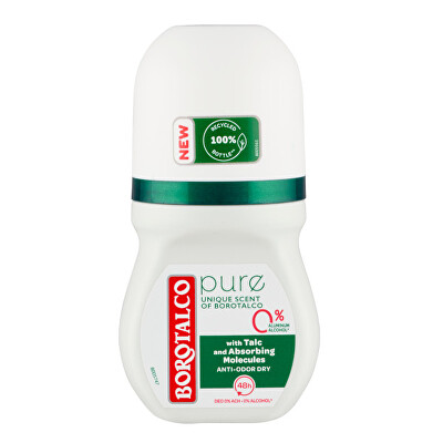 Borotalco - Kuličkový deodorant Pure Original (Deo Roll-On) 50 ml