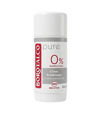 Borotalco - Tuhý deodorant Pure (Deo Stick) 40 ml