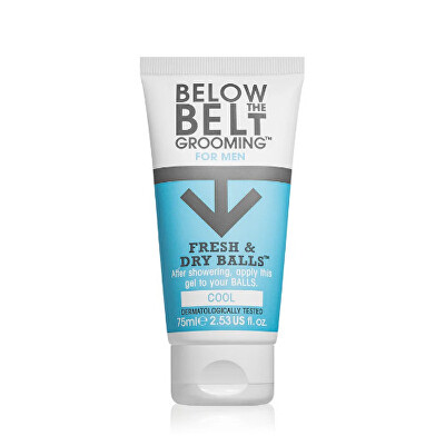 Below the Belt - Gel na intimní partie pro muže Cool (Fresh & Dry Balls) 75 ml