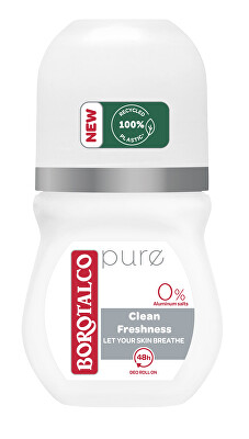 Borotalco - Kuličkový deodorant 48H Pure (Deo Roll-On) 50 ml
