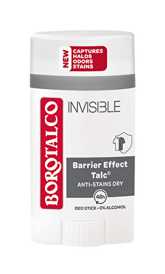 Borotalco - Tuhý deodorant Invisible (Deo Stick) 40 ml