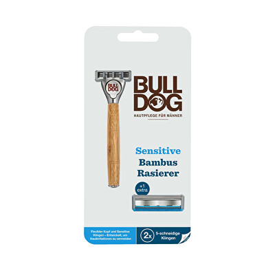 Bulldog - Holicí strojek Bamboo Sensitive + 2 náhradní hlavice