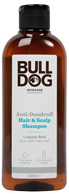 Bulldog - Šampon proti lupům (Anti-Dandruff Hair & Scalp Shampoo + Jujube Bark) 300 ml