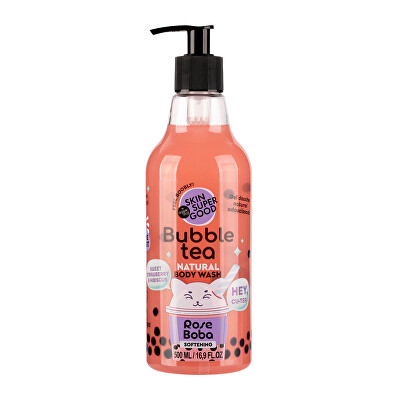 Organic Shop - Zjemňující sprchový gel Bubble Tea Rose Boba (Body Wash) 500 ml