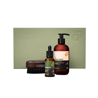 beviro - Dárková sada The Bergamia Wood Beard Care Kit