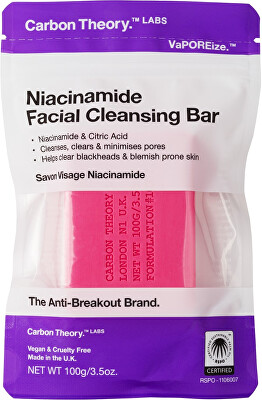 Carbon Theory - Čisticí pleťové mýdlo Niacinamide (Facial Cleansing Bar) 100 g