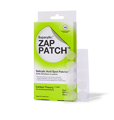 Carbon Theory - Náplasti na akné Supacylic. Zap Patch (Salicylic Acid Spot Patches) 40 ks