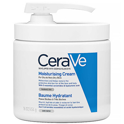 CeraVe - Hydratační krém pro suchou a velmi suchou pokožku (Moisturizing Cream) 454 g