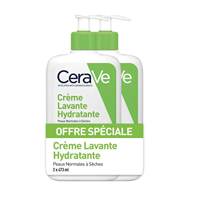CeraVe - Sada hydratačních čisticích gelů na obličej i tělo (Hydrating Cleanser) 2 x 473 ml