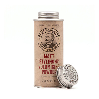 Captain Fawcett - Matný pudr na styling a fixaci vlasů Expedition Reserve (Matt Styling and Volumising Powder) 20 g