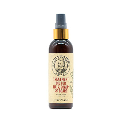 Captain Fawcett - Vyživující olej na vlasy, pokožku hlavy a vousy (Hair, Scalp and Beard Oil) 100 ml