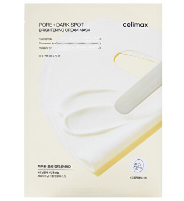 Celimax - Plátýnková maska Pore+Dark Spot Brightening Cream Mask 20 g