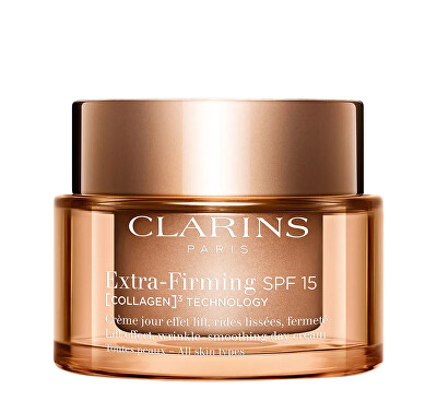 Clarins - Denní zpevňující krém pro všechny typy pleti SPF 15 Extra-Firming Collagen Technology (Cream) 50 ml
