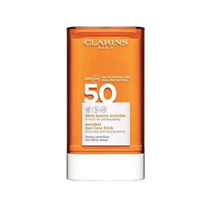 Clarins - Opalovací tyčinka na citlivé oblasti obličej SPF 50+ (Invisible Sun Care Stick) 17 g