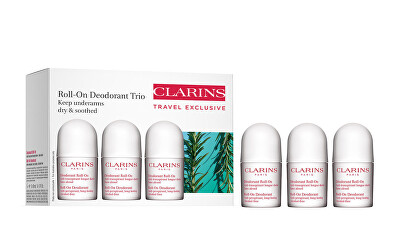 Clarins - Sada kuličkových deodorantů (Roll On Deodorant Trio) 3 x 50 ml