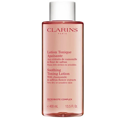 Clarins - Zklidňující tonizační voda pro velmi suchou až citlivou pleť (Soothing Toning Lotion) 400 ml