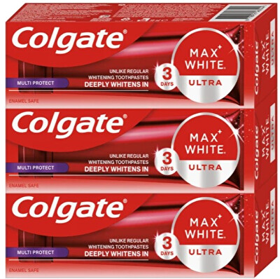 Colgate - Zubní pasta Max White Ultra Protect Trio 3 x 50 ml