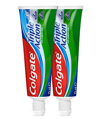 Colgate - Zubní pasta Triple Action 2 x 75 ml