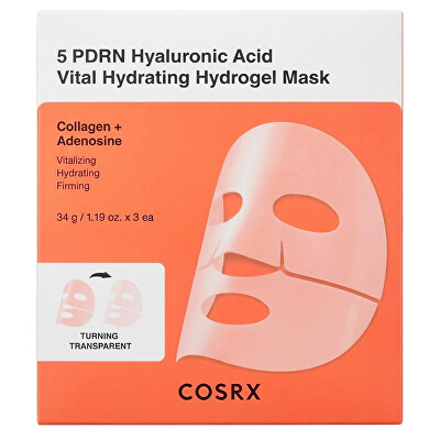 COSRX - Hydratační maska 5 PDRN Hyaluronic Acid Hydrogel Mask 3 x 34 g