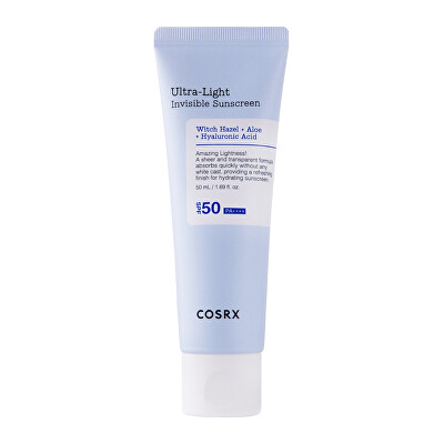 COSRX - Hydratační pleťový krém na opalování SPF 50 Ultra Light (Invisible Sunscreen) 50 ml