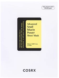 COSRX - Pleťová maska Advanced Snail Mucin Power Essence (Sheet Mask) 10 x 25 ml