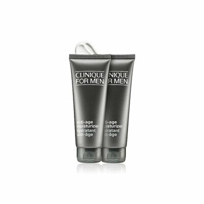 Clinique - Sada hydratační pleťové péče For Men Anti-Age Moisturizer 2 x 100 ml