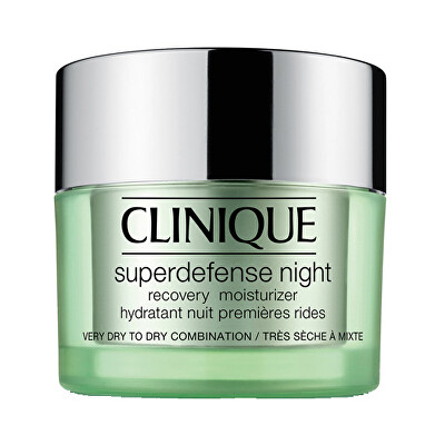 Clinique - Noční hydratační krém pro suchou až smíšenou pleť Superdefense (Night Recovery Moisturizer Very Dry To Dry Combination Skin) 50 ml