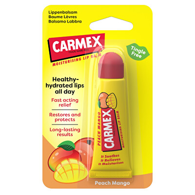 Carmex - Hidratáló ajakbalzsam SPF 15 Peach Mango Lip Balm 10 g