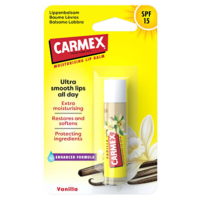 Carmex - Hydratační balzám na rty SPF 15 Vanilla Lip Balm 4,25 g