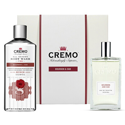 Cremo - Dárková sada tělové péče Bourbon & Oak