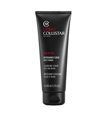 Collistar - Čisticí peeling na obličej a vousy Shave (Cleansing Scrub) 100 ml
