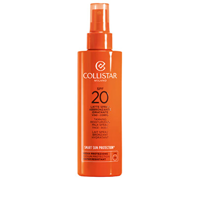 Collistar - Ochranné mléko ve spreji urychlující proces opalování SPF 20 (Tanning Moisturizing Milk Spray) 200 ml
