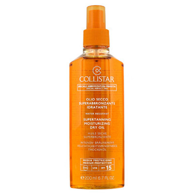 Collistar - Olej na opalování SPF 15 (Supertanning Moisturizing Dry Oil) 200 ml