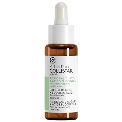 Collistar - Pleťové sérum Attivi Puri Salicylic Acid + Succinic Acid 30 ml